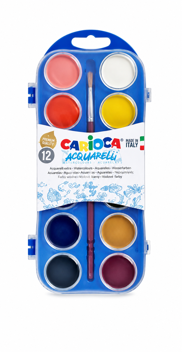 Aquarelle 12 pastilles CARIOCA