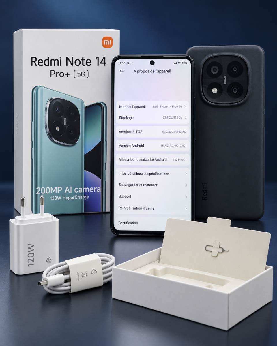 Redmi Note 14 Pro+ 5G – 512 Go